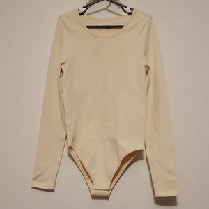 5 For $25 Elegant Cream Long Sleeve Bodysuit
